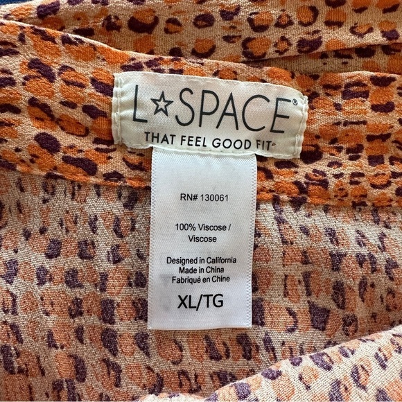 L Space Ashlyn front Slit Skirt in Wild Bunch Size XL - Picture 6 of 7